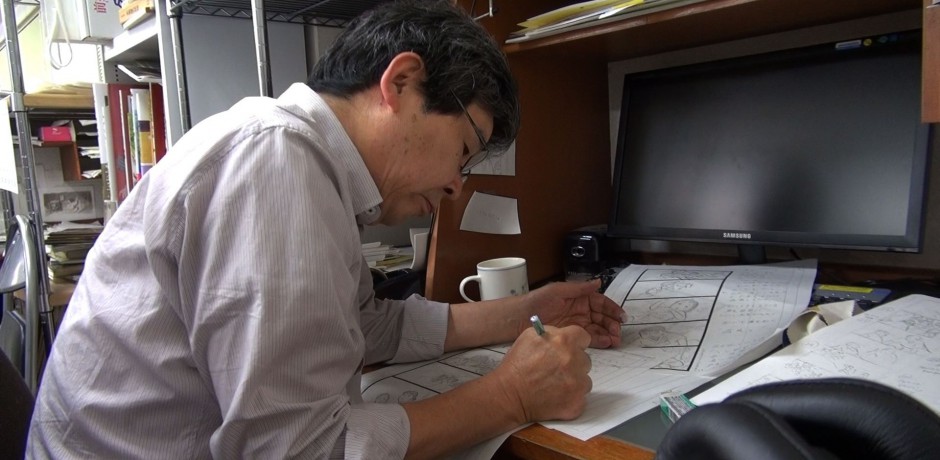 Isao Takahata en plein travail